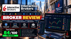 Interactive Brokers IBKR broker review with Forex Wave Expert 84 out of 100 Top Rated score