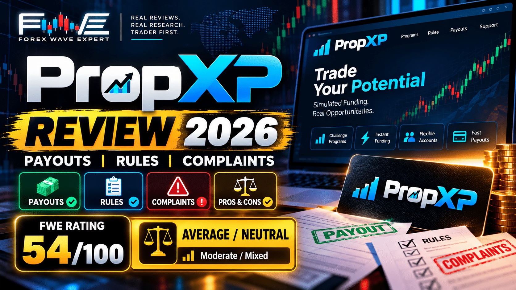 PropXP Review 2026 – Payouts, Rules, Complaints and FWE Rating
