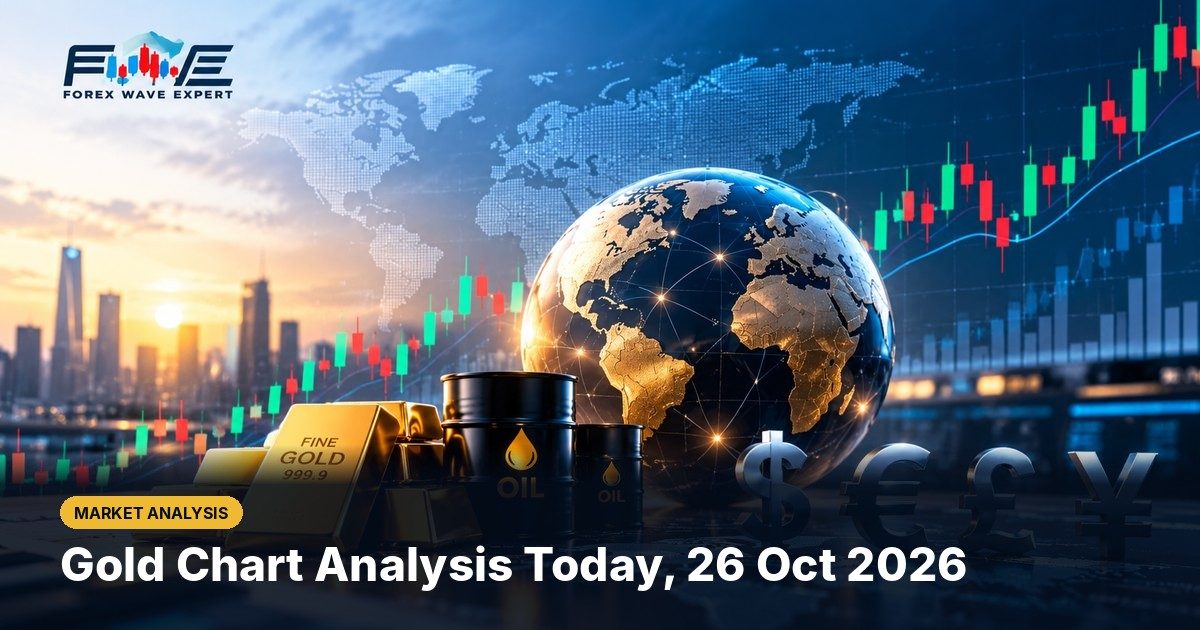 Gold chart analysis today: XAUUSD M15 base break with entry, stop and target levels, 26 October 2026