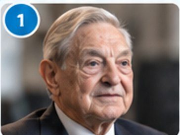 AI-generated illustration representing George Soros